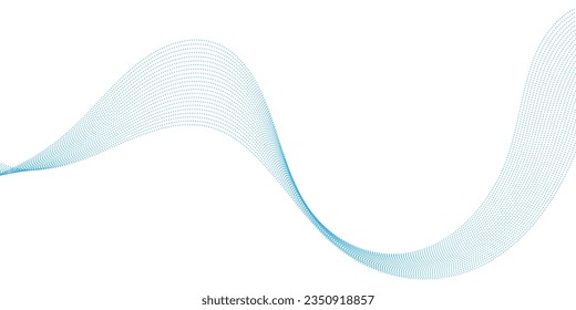 Abstract wave line. Digital frequency equalizer. digital Stylized line art background. Vector