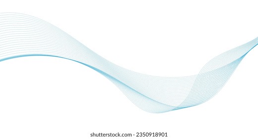 Abstract wave line. Digital frequency equalizer. digital Stylized line art background. Vector