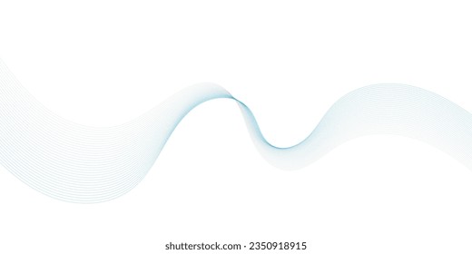 Abstract wave line. Digital frequency equalizer. digital Stylized line art background. Vector
