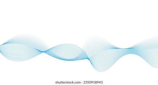 Línea de onda abstracta. Ecualizador de frecuencia digital. fondo de arte de línea estilizada digital. Vector