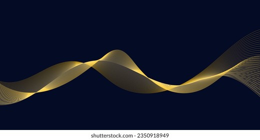 Abstract wave line. Digital frequency equalizer. digital Stylized line art background. Vector