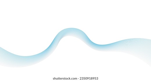 Abstract wave line. Digital frequency equalizer. digital Stylized line art background. Vector
