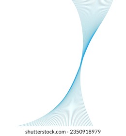 Abstract wave line. Digital frequency equalizer. digital Stylized line art background. Vector