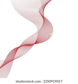 Abstract wave line. Digital frequency equalizer. digital Stylized line art background. Vector