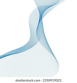 Abstract wave line. Digital frequency equalizer. digital Stylized line art background. Vector