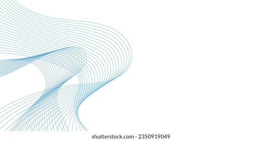 Línea de onda abstracta. Ecualizador de frecuencia digital. fondo de arte de línea estilizada digital. Vector