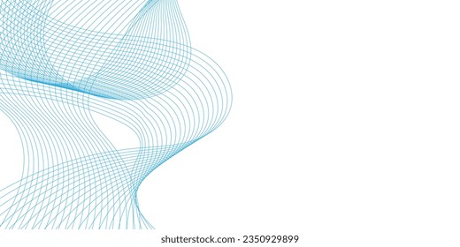 Abstract wave line. Digital frequency equalizer. digital Stylized line art background. Vector
