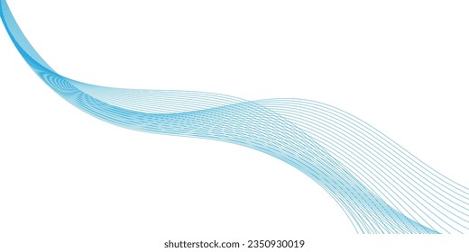 Abstract wave line. Digital frequency equalizer. digital Stylized line art background. Vector