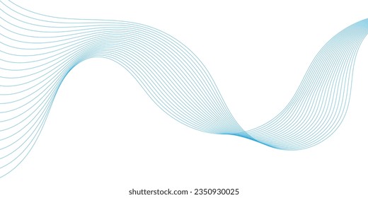 Línea de onda abstracta. Ecualizador de frecuencia digital. fondo de arte de línea estilizada digital. Vector