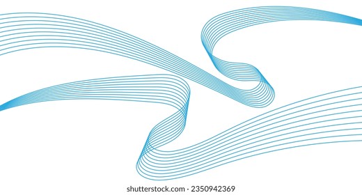 Abstract wave line. Digital frequency equalizer. digital Stylized line art background. Vector