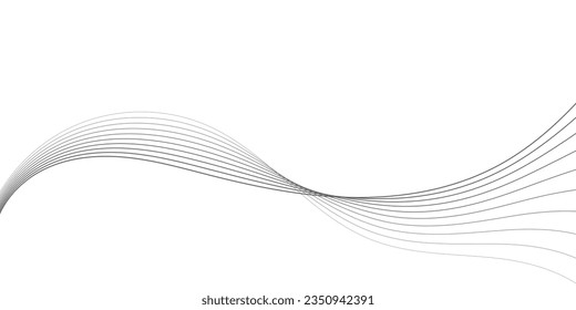 Abstract wave line. Digital frequency equalizer. digital Stylized line art background. Vector