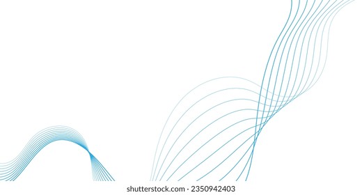 Abstract wave line. Digital frequency equalizer. digital Stylized line art background. Vector