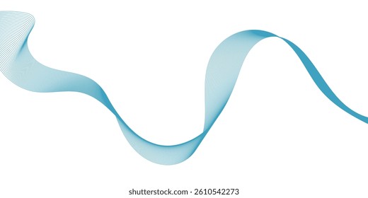 Abstract wave line. Digital frequency equalizer. digital Stylized line art background