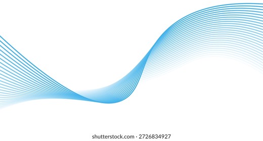 Abstract wave line. Digital frequency equalizer. digital Stylized line art background. eps10