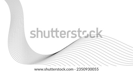 Abstract wave line. Digital frequency equalizer. digital Stylized line art background. Vector