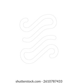 Abstract wave line icon vector