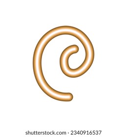 Abstract wave line illustration vector element