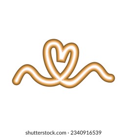 Abstract wave line illustration vector element
