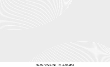 Línea de onda Abstractas de fondo blanco claro. gradiente de color gris de fondo moderno Pro Vector