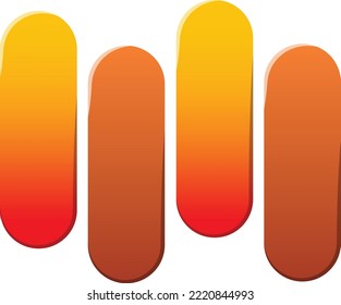 Ilustración del logotipo de la ola y línea abstracta en un estilo moderno y mínimo aislado en segundo plano