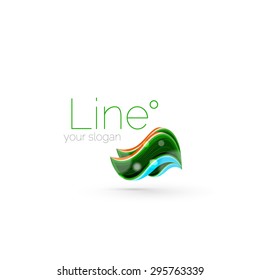 Abstract wave line logo. Vector illustration