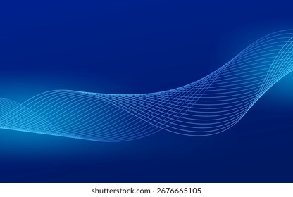 Onda abstrata, tecnologia de partículas de linha Background.Colorful.Trendy.abstract background.Vetor ilustração