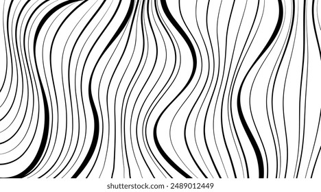Abstract Wave Line Pattern Art Background. Vector