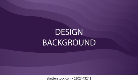 Abstract wave line pattern motion graphic design for banner and template gradient purple background.