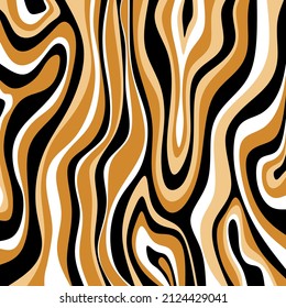 Abstract wave line pattern. Vector Illustration.