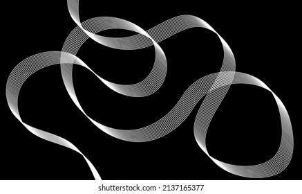 Abstract wave line pattern. Vector Illustration.