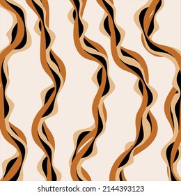 Abstract wave line pattern. Vector Illustration.