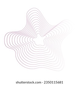 Elemento vector recolectable de la línea de onda abstracta