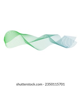 Elemento vector recolectable de la línea de onda abstracta