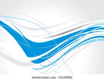 abstract wave line with space of your text, vector illustration