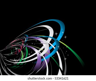 abstract wave line with space of your text, vector illustration