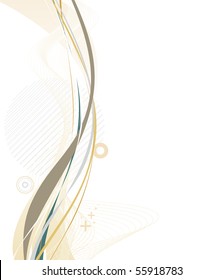 abstract wave line with space of your text, vector illustration