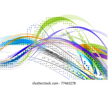 abstract wave line with space of your text background used.