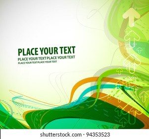 abstract wave line with space of your text background used.