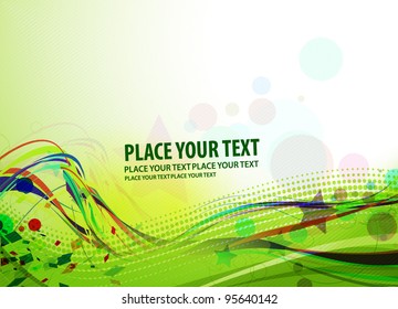 abstract wave line with space of your text background used.