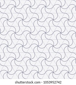 Abstract wave line triangle seamless pattern. Abstract line pattern background on white , Curve line pattern , Vector