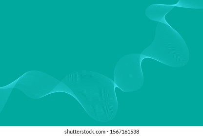 abstract wave line vector art 