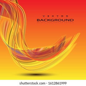 Abstract wave line vector background