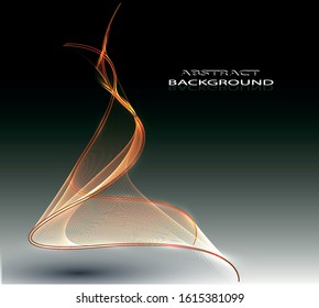 Abstract wave line vector background