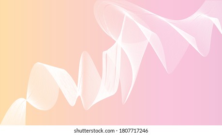 Abstract wave line vector background