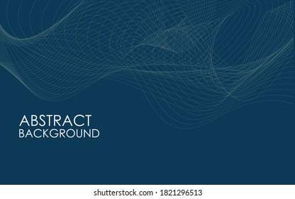 Abstract wave line vector background.