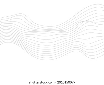 Abstract wave line vector background.