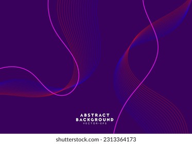 abstract wave line with violet gradient tone technology science theme background for advertisement website template website template,cover landingpage label design vector