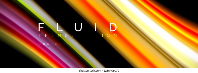 Abstract wave line water 3d background. Wave liquid shape. Splash ink paint mixing on black, vector illustration