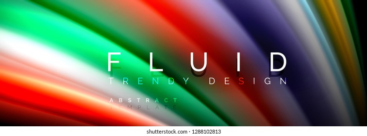 Resumen de la línea de olas de agua 3d fondo. Forma líquida ondulada. Mezcla de pintura con tinta de salpicadura en la ilustración negra vectorial