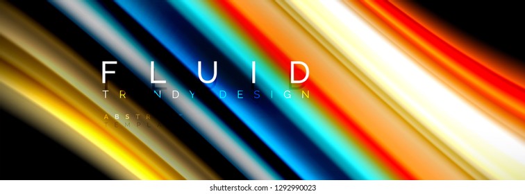 Abstract wave line water 3d background. Wave liquid shape. Splash ink paint mixing on black, vector illustration